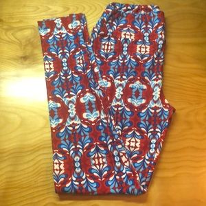 New LuLaRoe Psychedelic Swirl Leggings, NWT/OS